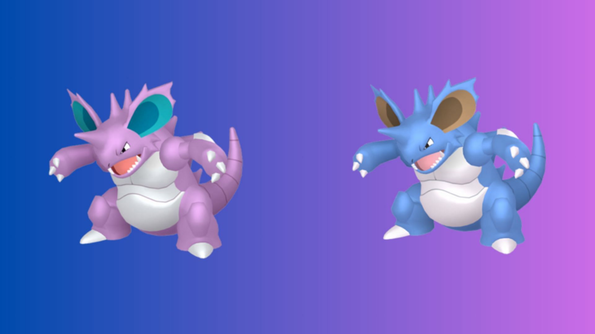 Nidoking and its Shiny form (Image via TPC)